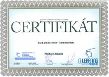 Certifikát Linux server z 30.09.2015